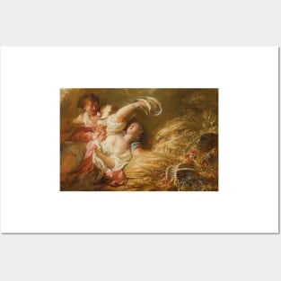 Dans Les Bles - Jean-Honoré Fragonard Posters and Art